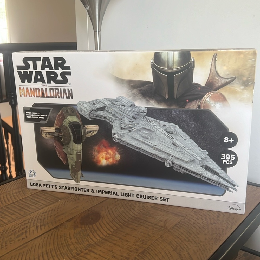 Star Wars Boba Fett's Starfighter & Imperial Light Cruiser Paper Model Kits